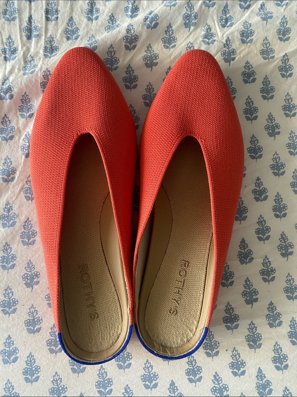 Rothy's Coral Slip-On Mules Size 9.5 - Picture 1 of 5